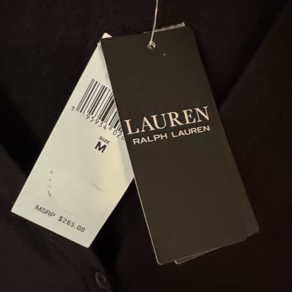 Ralph Lauren Black V-Neck Cardigan - Picture 3 of 7
